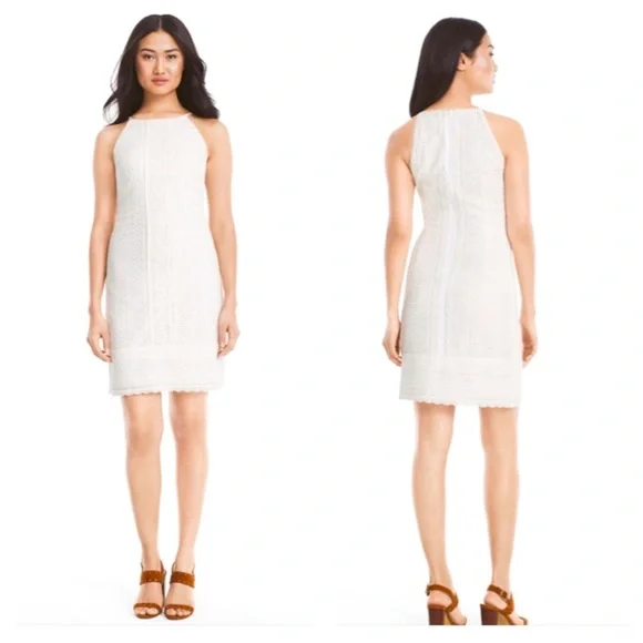 WHBM Sleeveless lace shift dress size 2 - Picture 2 of 12